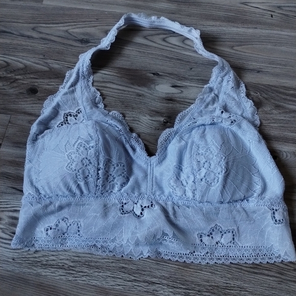 Aerie Bralette Bundle Blue Pink Size Medium - Picture 2 of 7